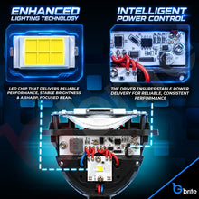 Load image into Gallery viewer, 2x 2.5" Full Bi LED PROJECTOR LENS HI-LOW 70W HEADLIGHT BI-XENON REPLACEMENT WST