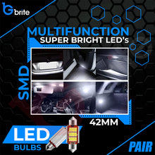 Load image into Gallery viewer, 2x 36MM 12 SMD LED FESTOON DOME NUMBER PLATE LIGHT BULBS 272 CANBUS