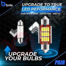 2x 36MM 12 SMD LED FESTOON DOME NUMBER PLATE LIGHT BULBS 272 CANBUS
