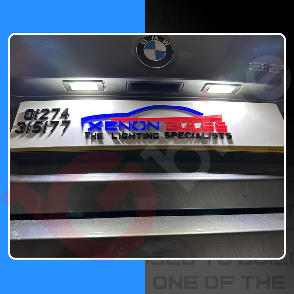 2x 24 LED NUMBER PLATE LIGHT UNITS 5500K XENON WHITE ERROR FREE FOR BMW E90 E91 E92 E93 F30 F31 F35