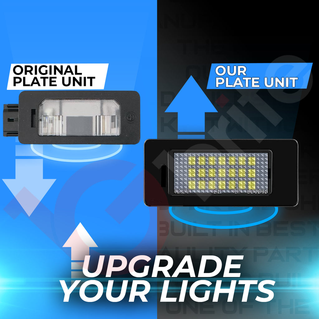 2x 24 LED NUMBER PLATE LIGHT UNITS 5500K XENON WHITE ERROR FREE FOR BMW E90 E91 E92 E93 F30 F31 F35