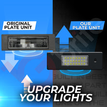 Load image into Gallery viewer, 2x 24 LED NUMBER PLATE LIGHT UNITS 5500K XENON WHITE ERROR FREE FOR BMW 1 SERIES