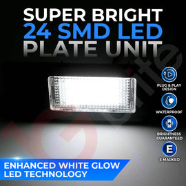 2x 24 LED NUMBER PLATE LIGHT UNITS 5500K XENON WHITE ERROR FREE FOR BMW 1 SERIES E81 F20