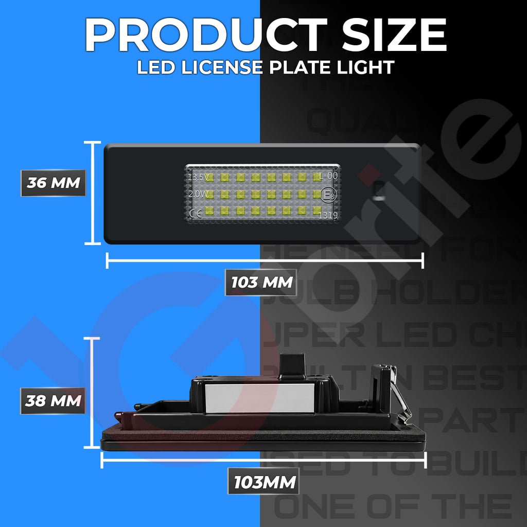 2x 24 LED NUMBER PLATE LIGHT UNITS 5500K XENON WHITE ERROR FREE FOR BMW 1 SERIES