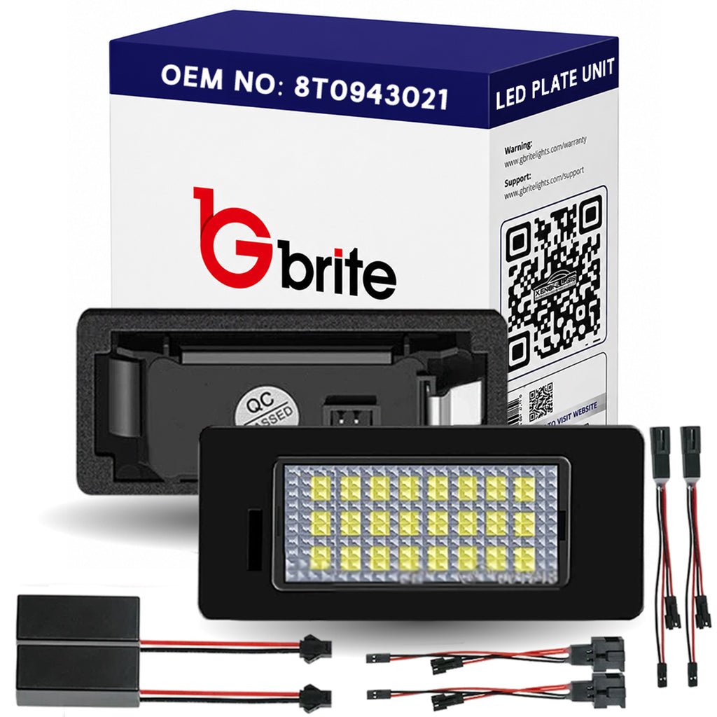 2x 24 LED NUMBER PLATE LIGHT UNITS 5500K XENON WHITE ERROR FREE FOR AUDI A1 A4 B8 A5 Q5 TT MK2