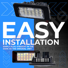 Load image into Gallery viewer, 2x 18 LED NUMBER PLATE LIGHT UNITS 5500K XENON WHITE ERROR FREE FOR AUDI A1 8XA A3 8V Saloon