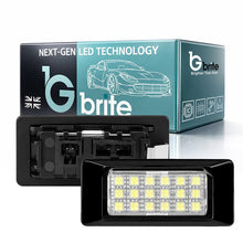 Load image into Gallery viewer, 2x 18 LED NUMBER PLATE LIGHT UNITS 5500K XENON WHITE ERROR FREE FOR AUDI A1 8XA A3 8V Saloon