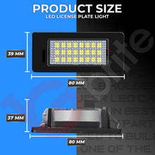 Load image into Gallery viewer, 2x 24 LED NUMBER PLATE LIGHT UNITS 5500K XENON WHITE ERROR FREE FOR AUDI A1 RS5 A7 SKODA MK3