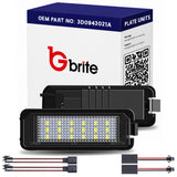 2x 18 LED NUMBER PLATE LIGHT UNITS 5500K XENON WHITE ERROR FREE FOR VW Golf PASSAT POLO SEAT