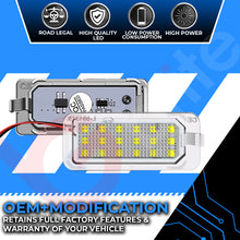 Load image into Gallery viewer, 2x 18 LED NUMBER PLATE LIGHT UNITS 5500K XENON WHITE ERROR FREE FOR FORD FIESTA TRANSIT CUSTOM