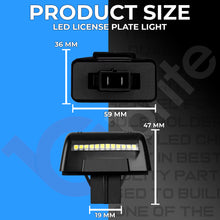 Load image into Gallery viewer, 2x 12 LED NUMBER PLATE LIGHT UNITS 5500K XENON WHITE ERROR FREE FOR FORD TRANSIT MK5 MK6 MK7