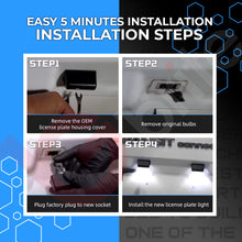 Load image into Gallery viewer, 2x 12 LED NUMBER PLATE LIGHT UNITS 5500K XENON WHITE ERROR FREE FOR FORD TRANSIT MK5 MK6 MK7