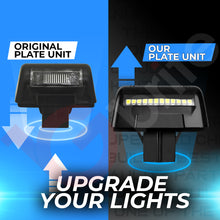Load image into Gallery viewer, 2x 12 LED NUMBER PLATE LIGHT UNITS 5500K XENON WHITE ERROR FREE FOR FORD TRANSIT MK5 MK6 MK7