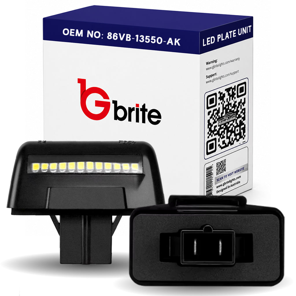 2x 12 LED NUMBER PLATE LIGHT UNITS 5500K XENON WHITE ERROR FREE FOR FORD TRANSIT MK5 MK6 MK7