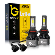 Load image into Gallery viewer, 2x GBrite Super Nova 30 LED Headlight Foglight Bulbs 72W 6000K Xenon White CANBUS Error Free