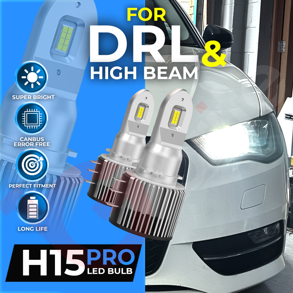 AUDI A3 8V PACKAGE DIPPED BEAM SIDELIGHTS DAYTIME LIGHTS LED WHITE SUPER BRIGHT BULBS