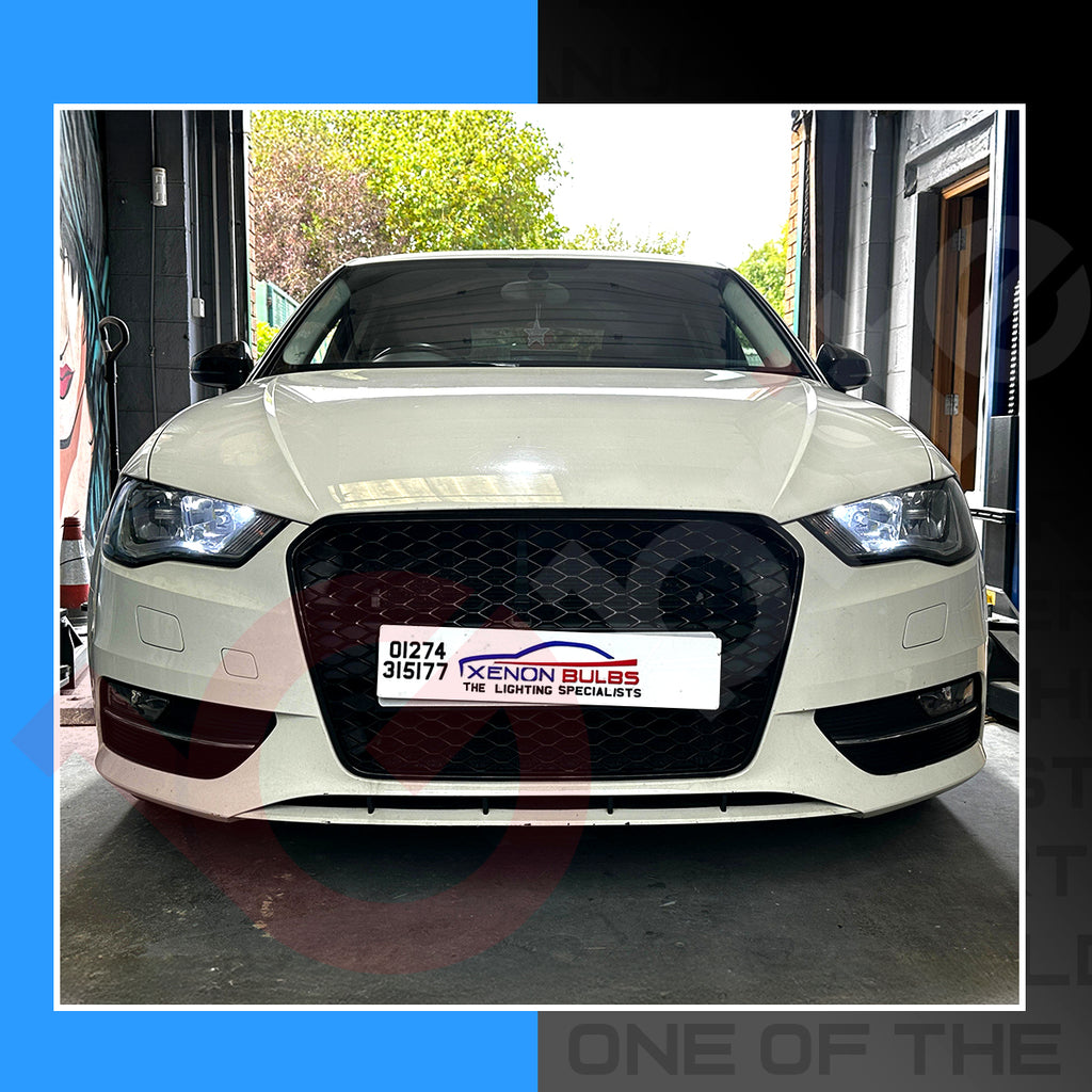 AUDI A3 8V PACKAGE DIPPED BEAM SIDELIGHTS DAYTIME LIGHTS LED WHITE SUPER BRIGHT BULBS