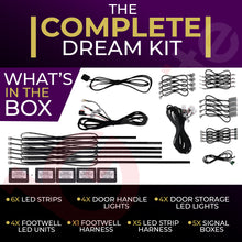 Load image into Gallery viewer, 18 in 1 Full LED Symphony Dream Car Interior Ambient Lighting Wireless Kit