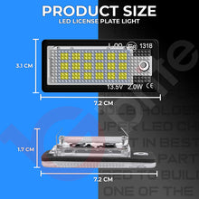 Load image into Gallery viewer, 2x 18 LED NUMBER PLATE LIGHT UNITS 5500K XENON WHITE ERROR FREE FOR AUDI A3 8P S3 RS3 A4 RS4 B7