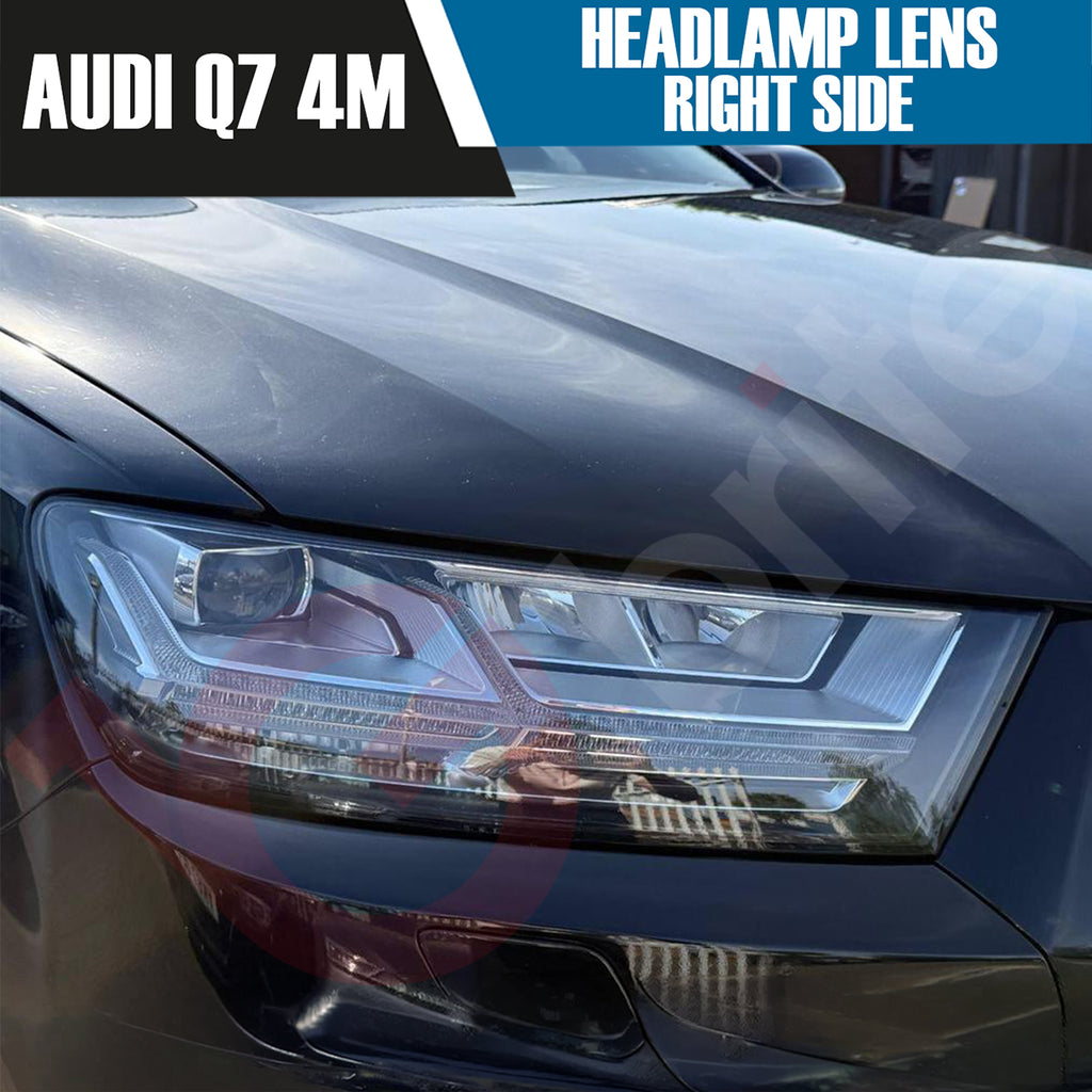 AUDI Q7 4M RIGHT OR LEFT SIDE FRONT HEADLAMP LENS COVER 2016-2019