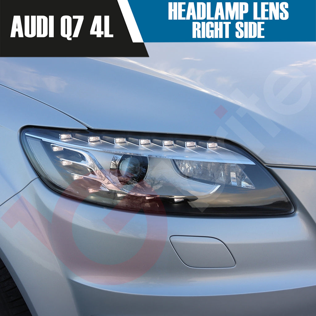 AUDI Q7 4L RIGHT OR LEFT SIDE FRONT HEADLAMP LENS COVER 2009-2015