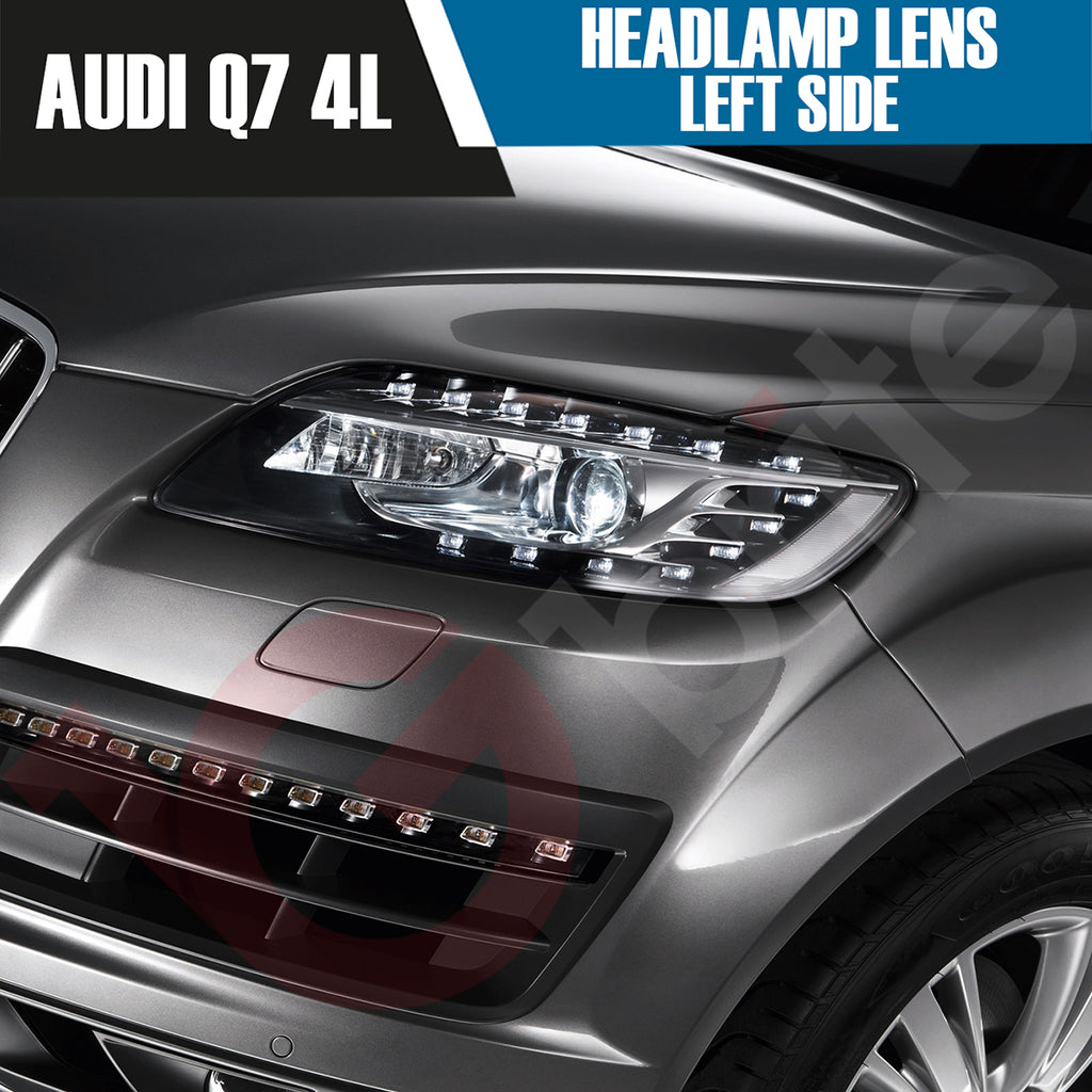 AUDI Q7 4L RIGHT OR LEFT SIDE FRONT HEADLAMP LENS COVER 2009-2015