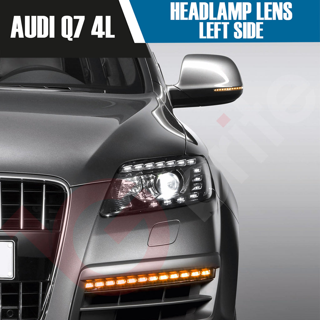 AUDI Q7 4L RIGHT OR LEFT SIDE FRONT HEADLAMP LENS COVER 2009-2015