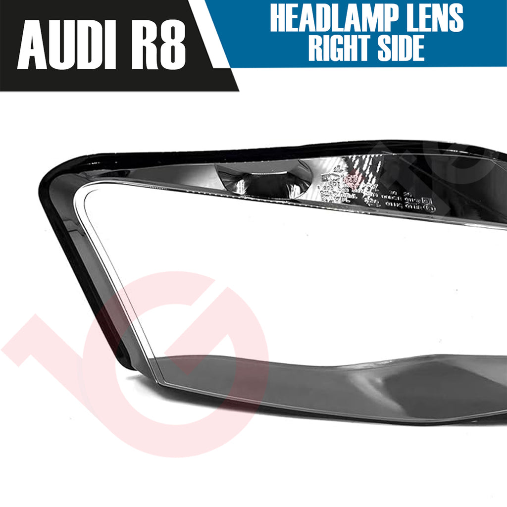 AUDI R8 RIGHT OR LEFT SIDE FRONT HEADLAMP LENS COVER 2007-2015