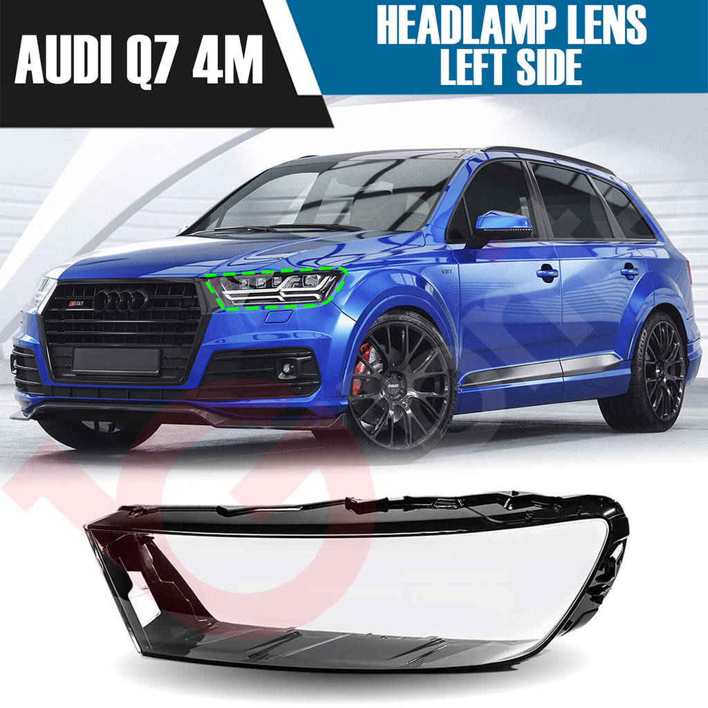 AUDI Q7 4M RIGHT OR LEFT SIDE FRONT HEADLAMP LENS COVER 2016-2019