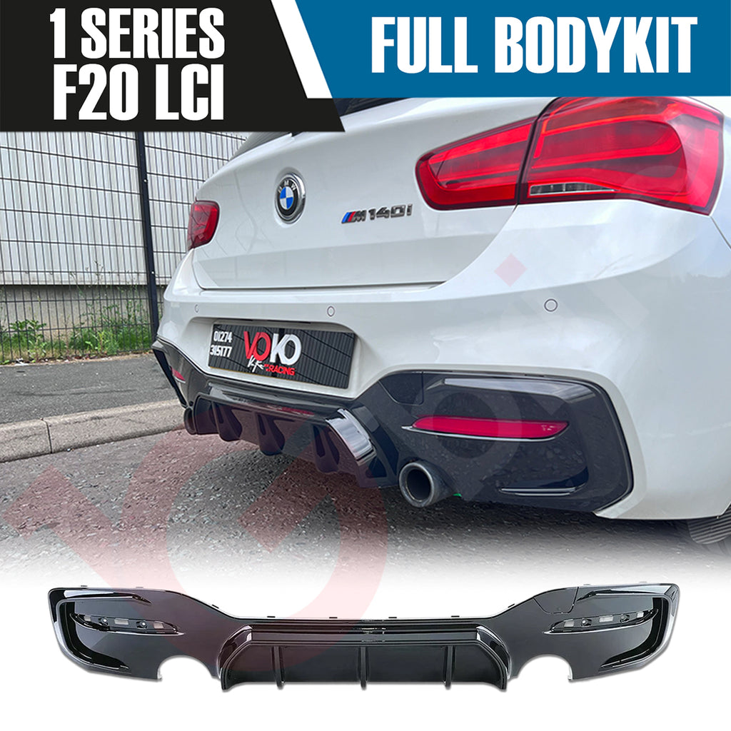 BMW 1 SERIES F20 LCI GLOSS BLACK FULL BODYKIT