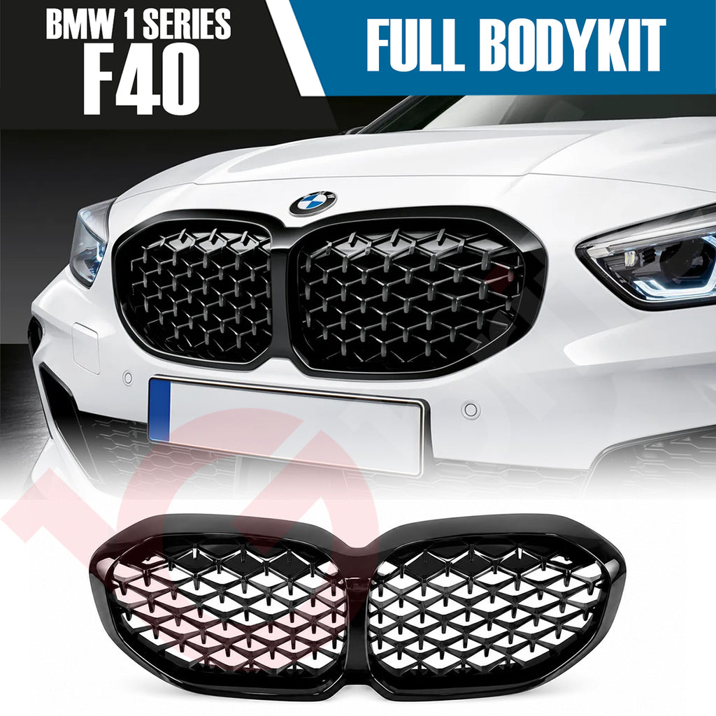 BMW 1 SERIES F40 2019 - 2023 GLOSS BLACK FULL BODYKIT