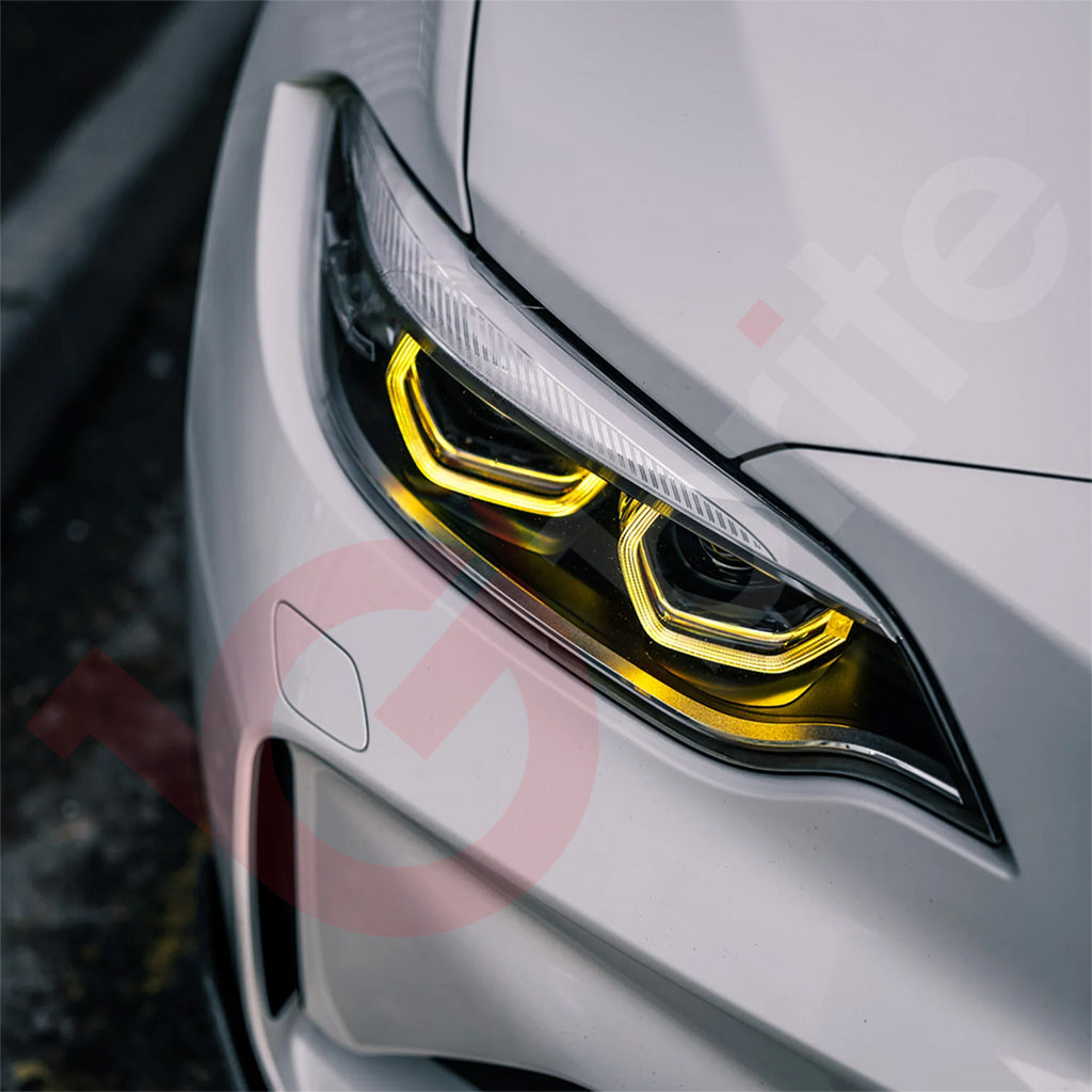 BMW CSL Yellow DRL LED Modules 2-Piece Set for BMW 2 SERIES F22 F23 M2 F87 COUPE LCI 2018-2021