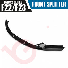 Load image into Gallery viewer, BMW 2 SERIES F22 F23 VOKO RACING GLOSS BLACK FRONT BUMPER SPLITTER LIP 2014-2018