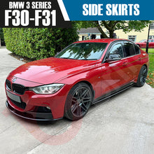 Load image into Gallery viewer, BMW 3 SERIES F30 F31 GLOSS BLACK SIDE SKIRTS EXTENSION M PERFORMANCE 2012-2018