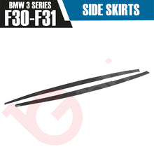 Load image into Gallery viewer, BMW 3 SERIES F30 F31 GLOSS BLACK SIDE SKIRTS EXTENSION M PERFORMANCE 2012-2018