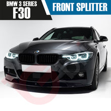 Load image into Gallery viewer, BMW 3 SERIES F30 F31 PRE-LCI &amp; LCI VOKO RACING GLOSS BLACK FRONT BUMPER SPLITTER LIP 2012-2018