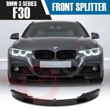 Load image into Gallery viewer, BMW 3 SERIES F30 F31 PRE-LCI &amp; LCI VOKO RACING GLOSS BLACK FRONT BUMPER SPLITTER LIP 2012-2018