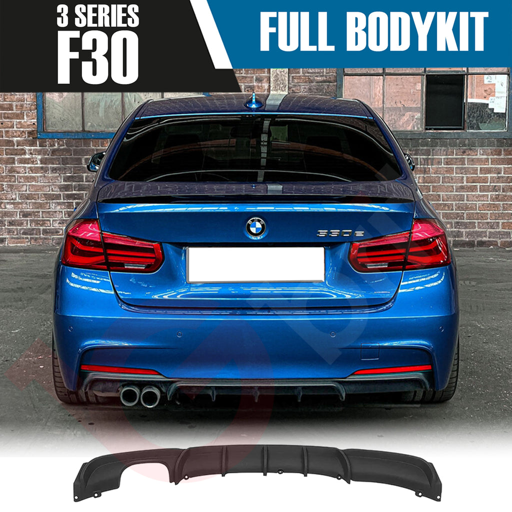 BMW 3 SERIES F30 2012 - 2018 MATT BLACK FULL BODYKIT