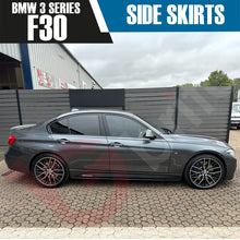 Load image into Gallery viewer, BMW 3 SERIES F30 F31 MATT BLACK SIDE SKIRTS EXTENSION M PERFORMANCE 2012-2018