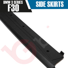 Load image into Gallery viewer, BMW 3 SERIES F30 F31 MATT BLACK SIDE SKIRTS EXTENSION M PERFORMANCE 2012-2018