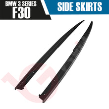 Load image into Gallery viewer, BMW 3 SERIES F30 F31 MATT BLACK SIDE SKIRTS EXTENSION M PERFORMANCE 2012-2018