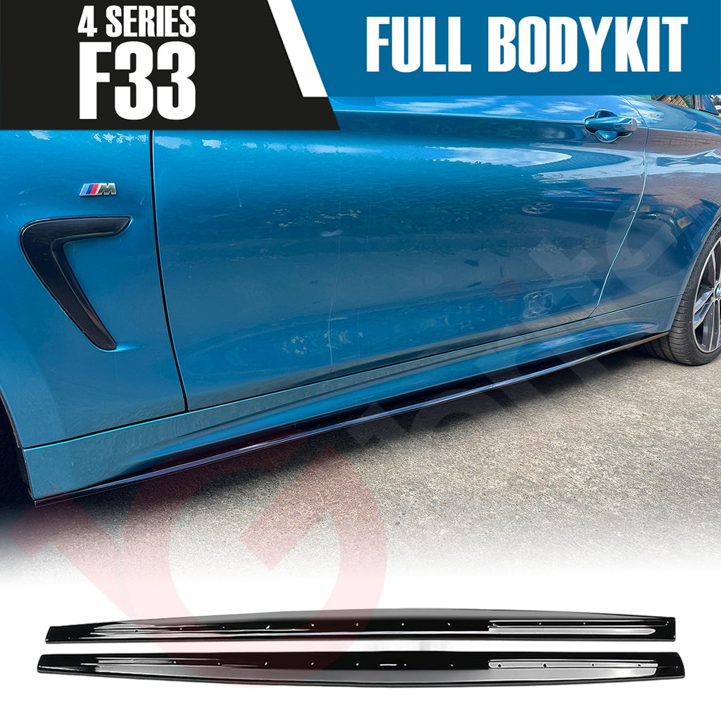 BMW 4 SERIES F33 CONVERTIBLE 2013 - 2019 GLOSS BLACK FULL BODYKIT
