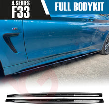 Load image into Gallery viewer, BMW 4 SERIES F33 CONVERTIBLE 2013 - 2019 GLOSS BLACK FULL BODYKIT