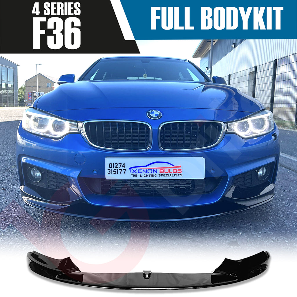 BMW 4 SERIES F36 GRAN COUPE  2013 - 2019 GLOSS BLACK FULL BODYKIT