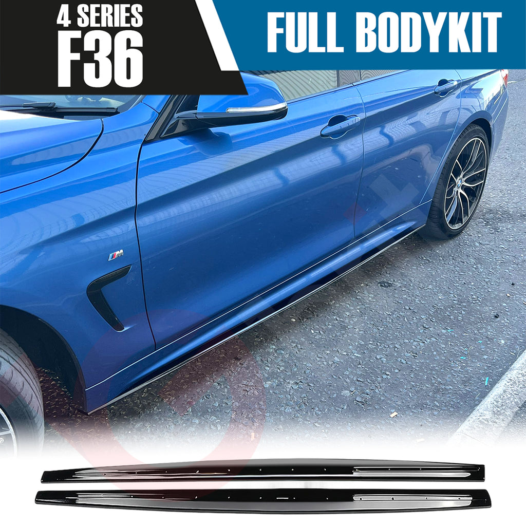 BMW 4 SERIES F36 GRAN COUPE  2013 - 2019 GLOSS BLACK FULL BODYKIT