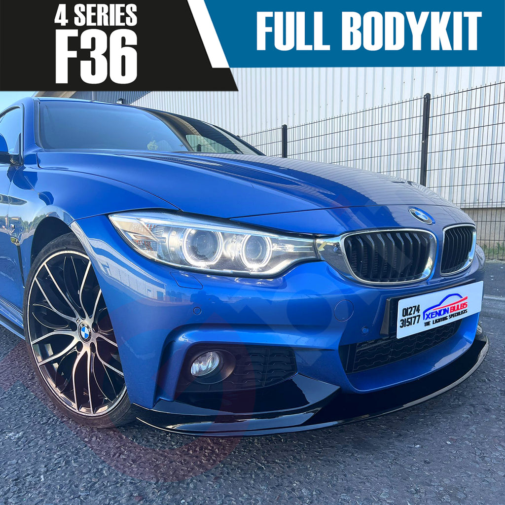 BMW 4 SERIES F36 GRAN COUPE  2013 - 2019 GLOSS BLACK FULL BODYKIT