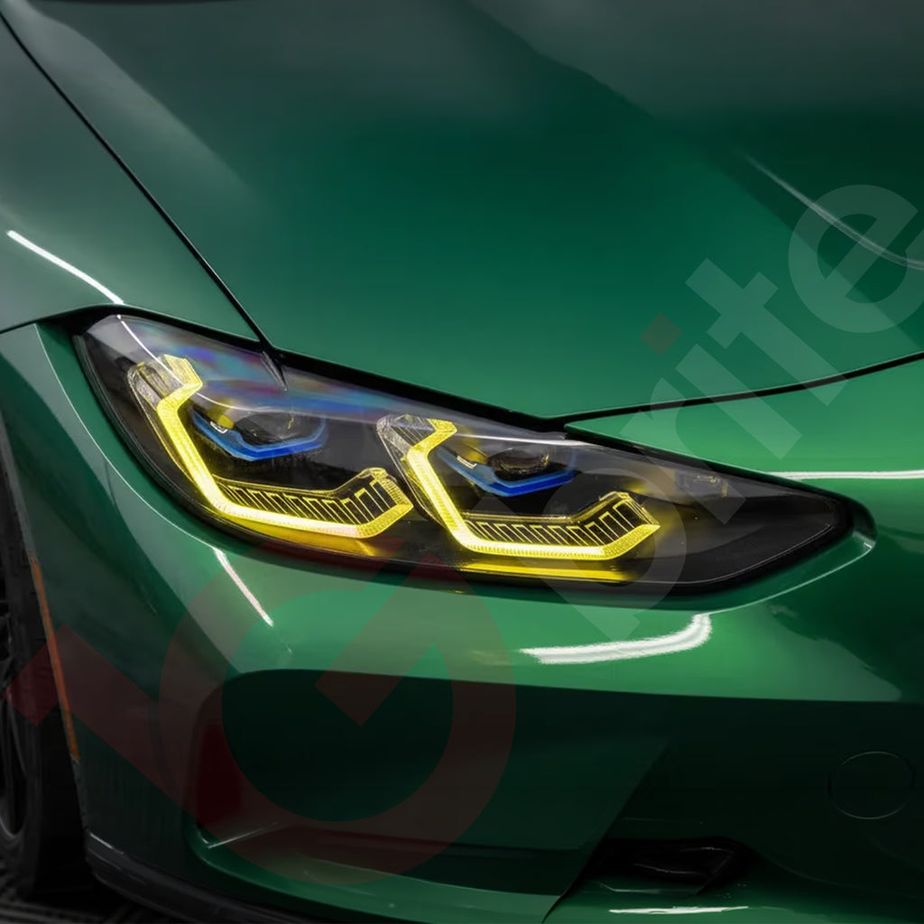 BMW CSL Yellow DRL LED Modules 4-Piece Set for G80 G81 M3 G22 G23 G26 G82 G83 M4 Laser Headlights