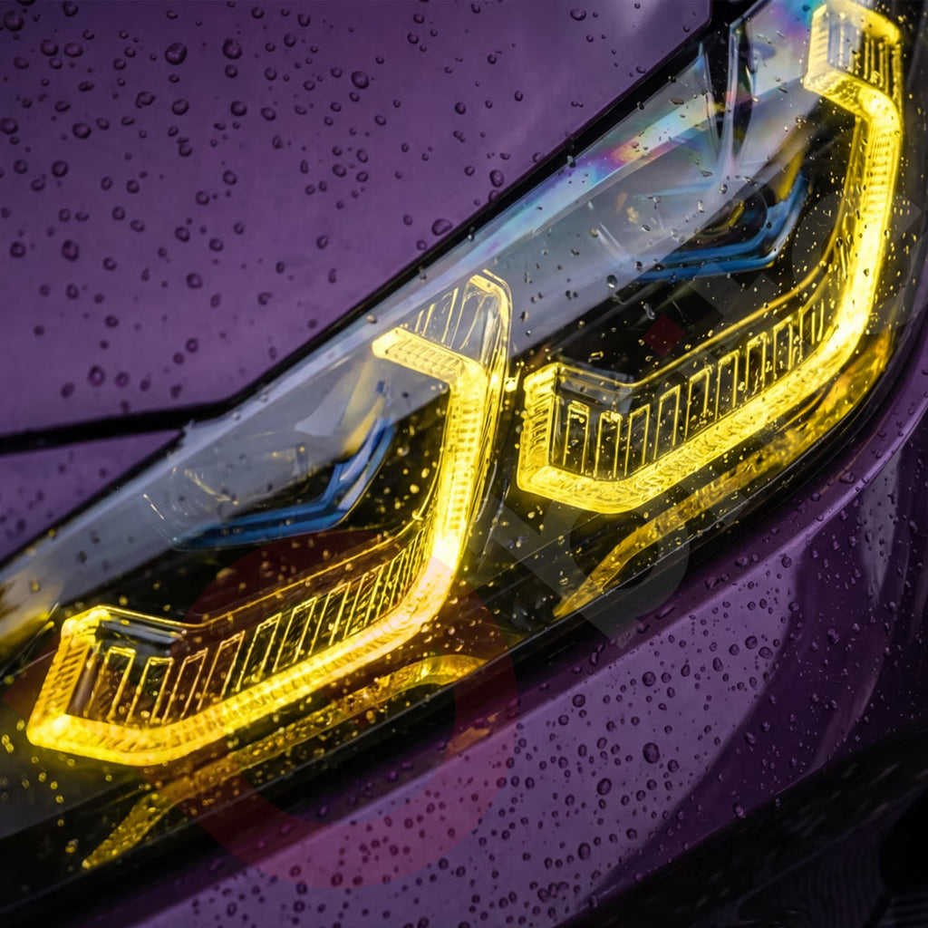 BMW CSL Yellow DRL LED Modules 4-Piece Set for G80 G81 M3 G22 G23 G26 G82 G83 M4 Laser Headlights