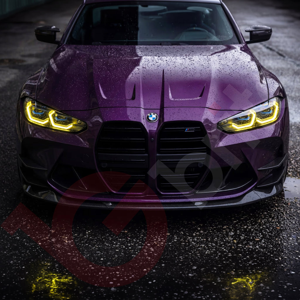 BMW CSL Yellow DRL LED Modules 4-Piece Set for G80 G81 M3 G22 G23 G26 G82 G83 M4 Laser Headlights