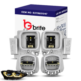 BMW CSL Yellow DRL LED Modules 4-Piece Set for G80 G81 M3 G22 G23 G26 G82 G83 M4 Laser Headlights